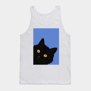 What’s up pussy cat? Cheeky black cat with yellow eyes Tank Top